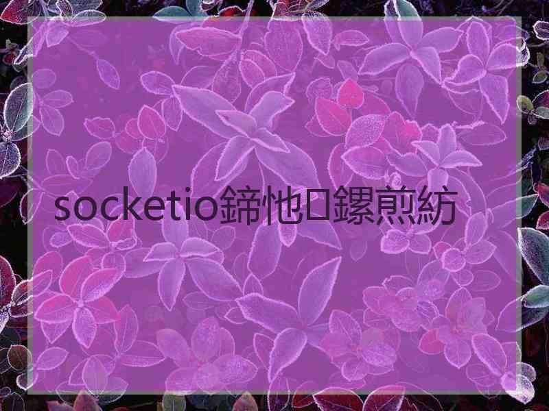 socketio鍗忚鏍煎紡