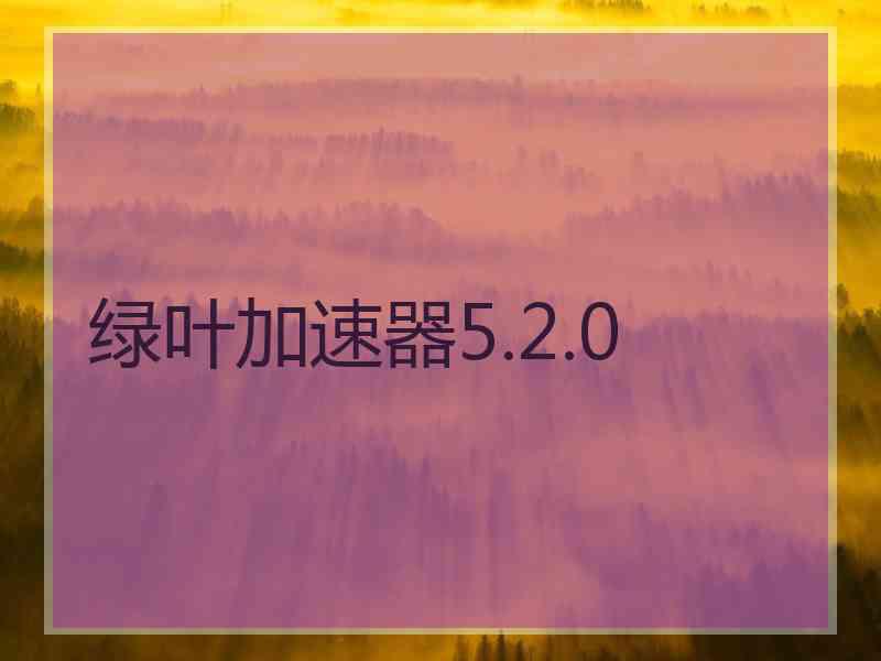 绿叶加速器5.2.0