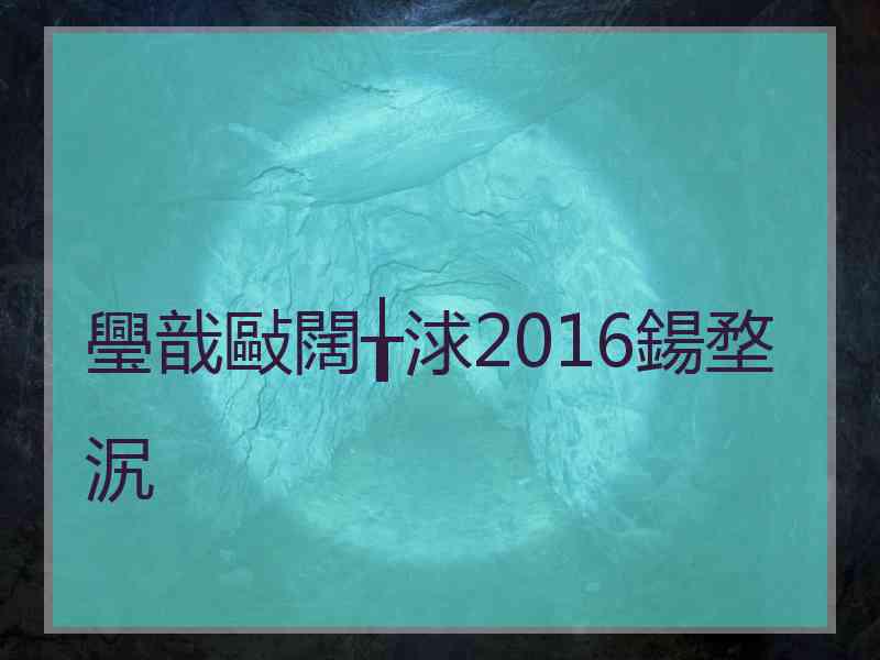 璺戠敺闊╁浗2016鍚堥泦