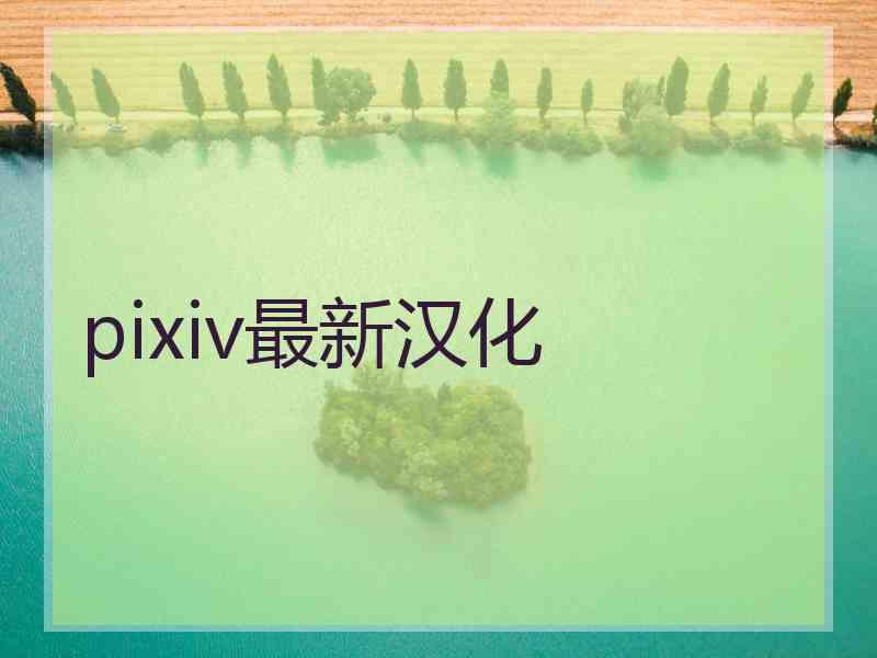 pixiv最新汉化