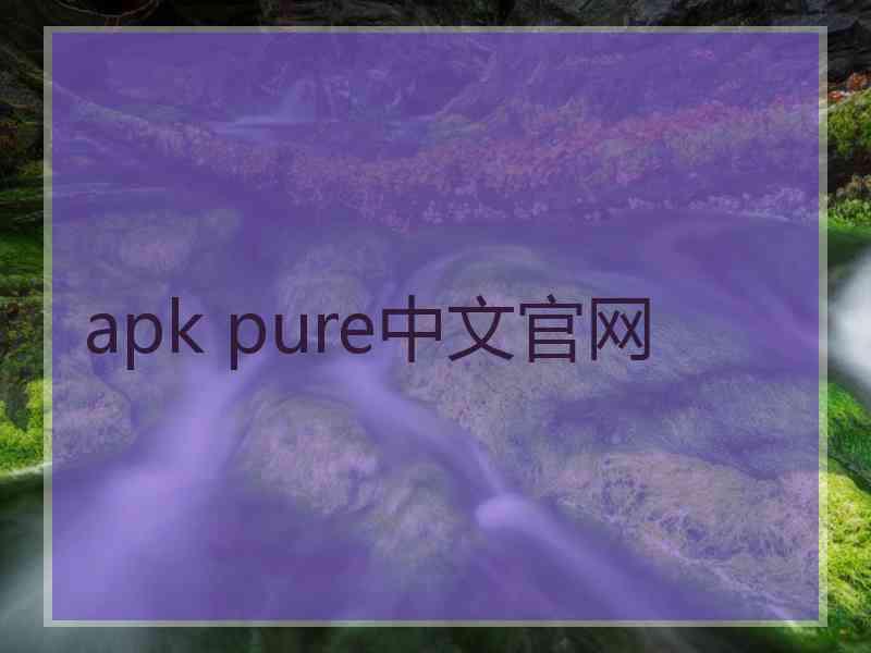 apk pure中文官网