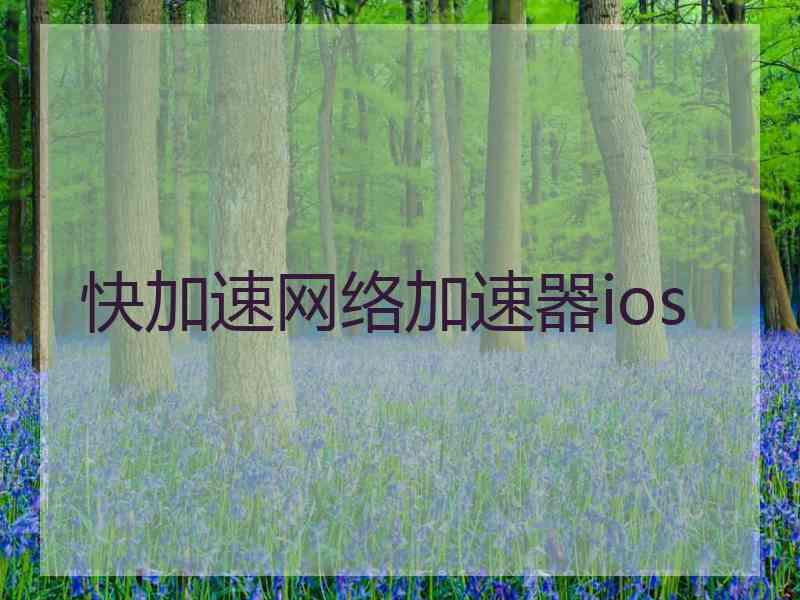 快加速网络加速器ios