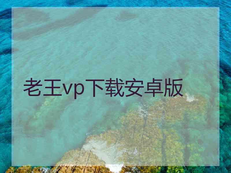 老王vp下载安卓版