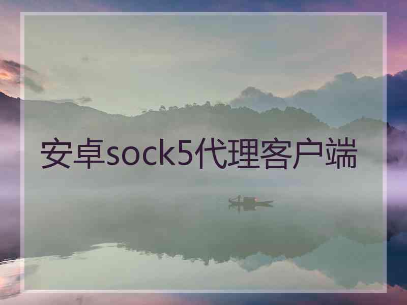 安卓sock5代理客户端