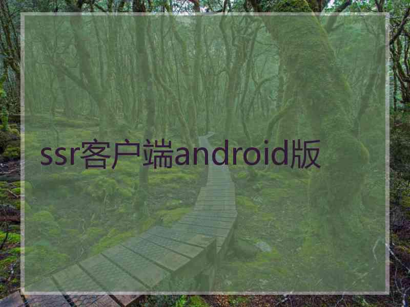 ssr客户端android版