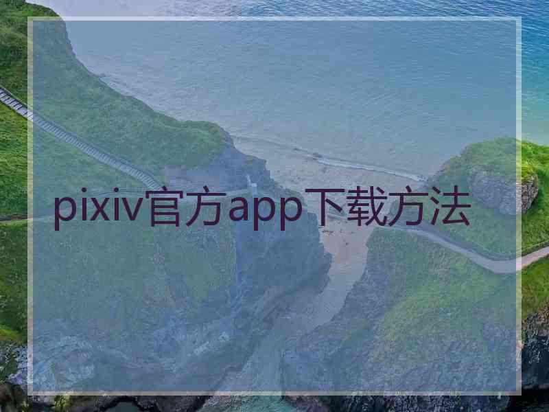 pixiv官方app下载方法