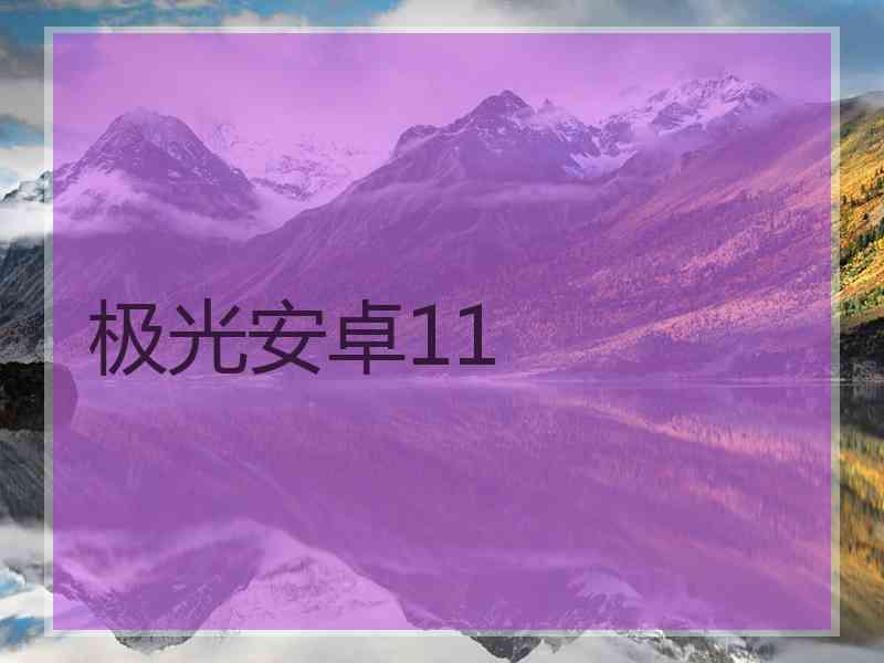 极光安卓11