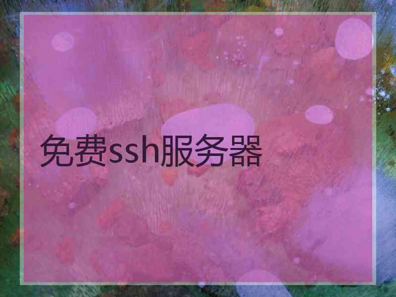 免费ssh服务器