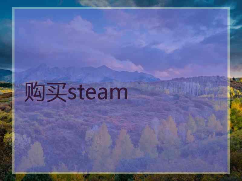 购买steam