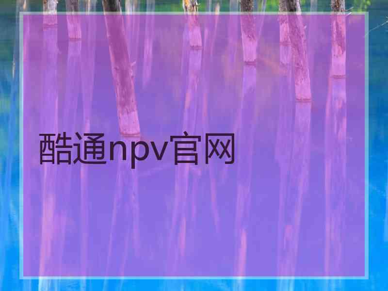 酷通npv官网