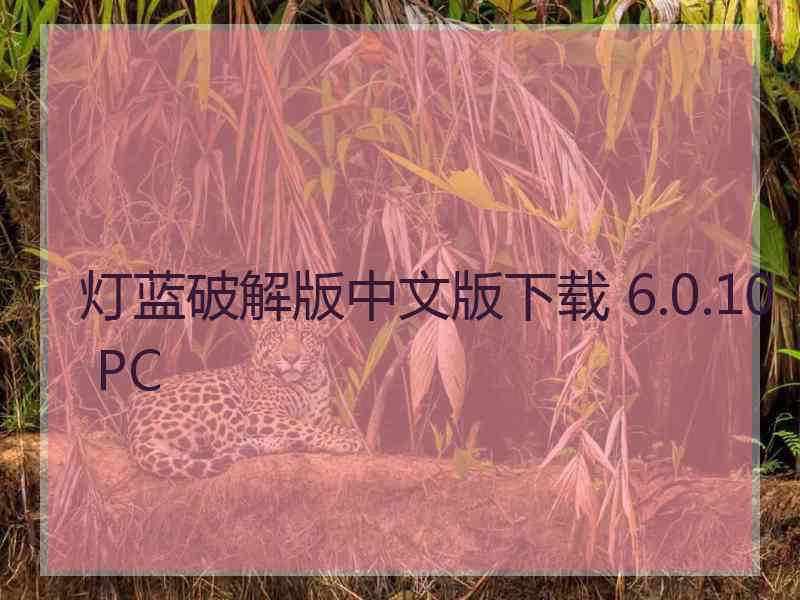 灯蓝破解版中文版下载 6.0.10 PC