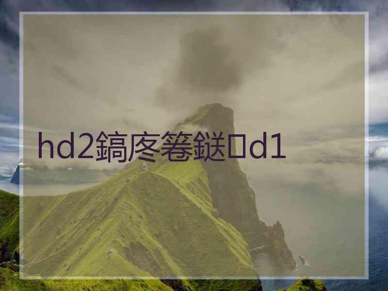 hd2鎬庝箞鎹d1