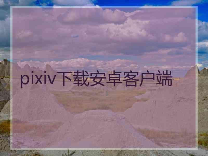 pixiv下载安卓客户端