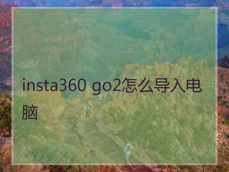 insta360 go2怎么导入电脑