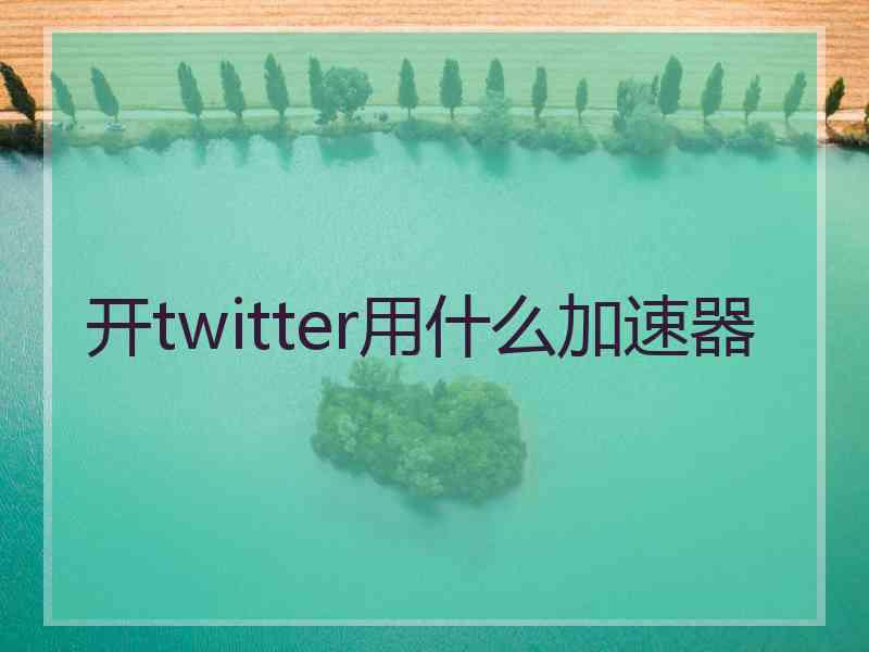 开twitter用什么加速器