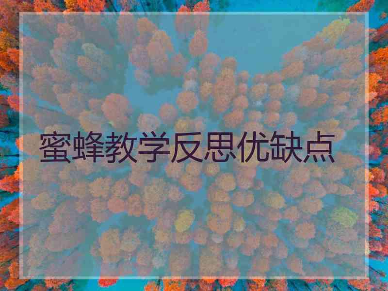 蜜蜂教学反思优缺点