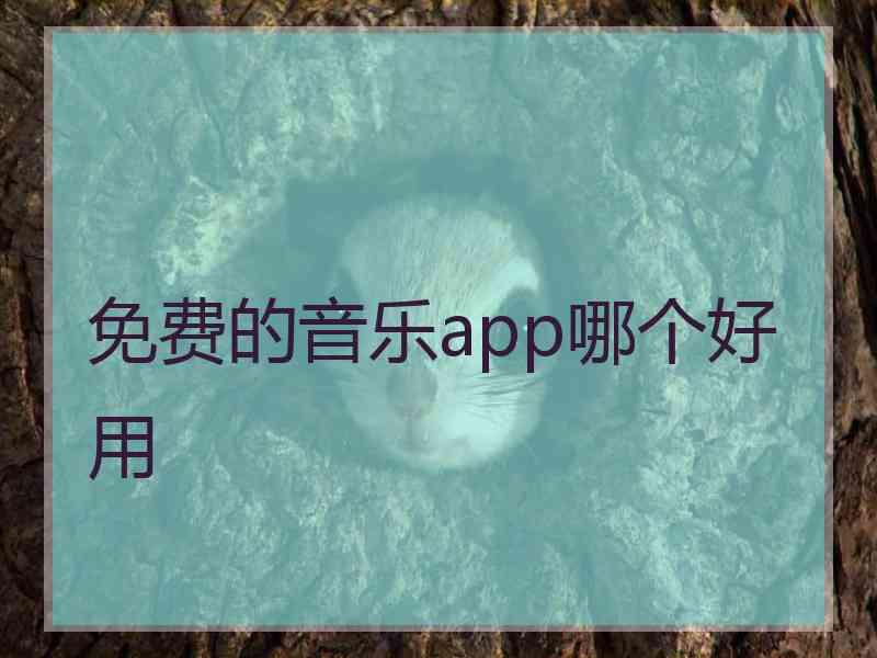 免费的音乐app哪个好用