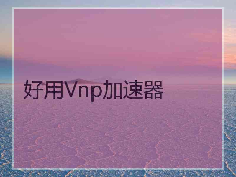 好用Vnp加速器