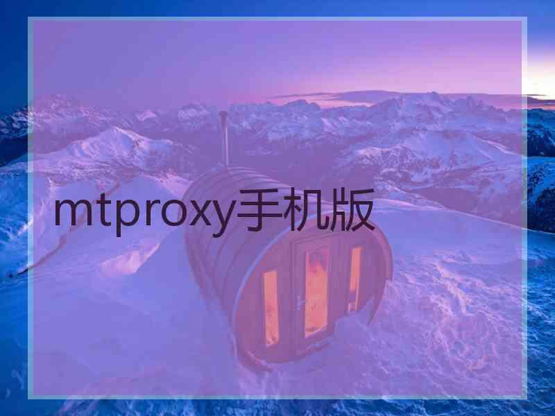 mtproxy手机版