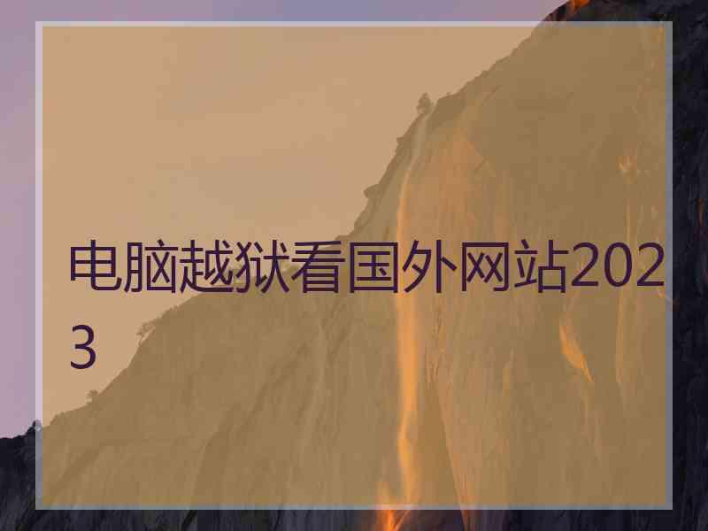 电脑越狱看国外网站2023