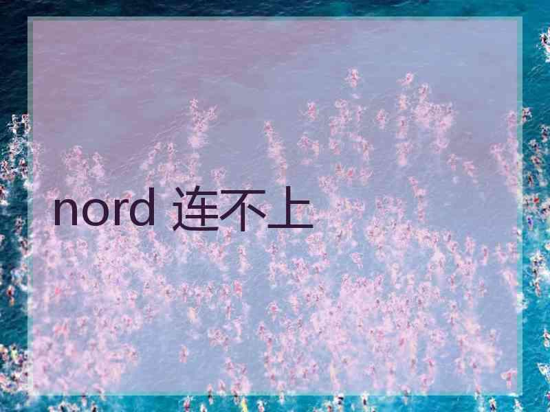 nord 连不上