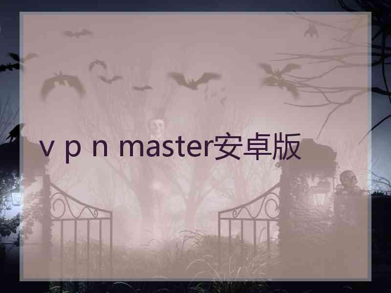 v p n master安卓版