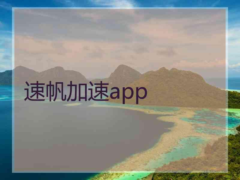 速帆加速app