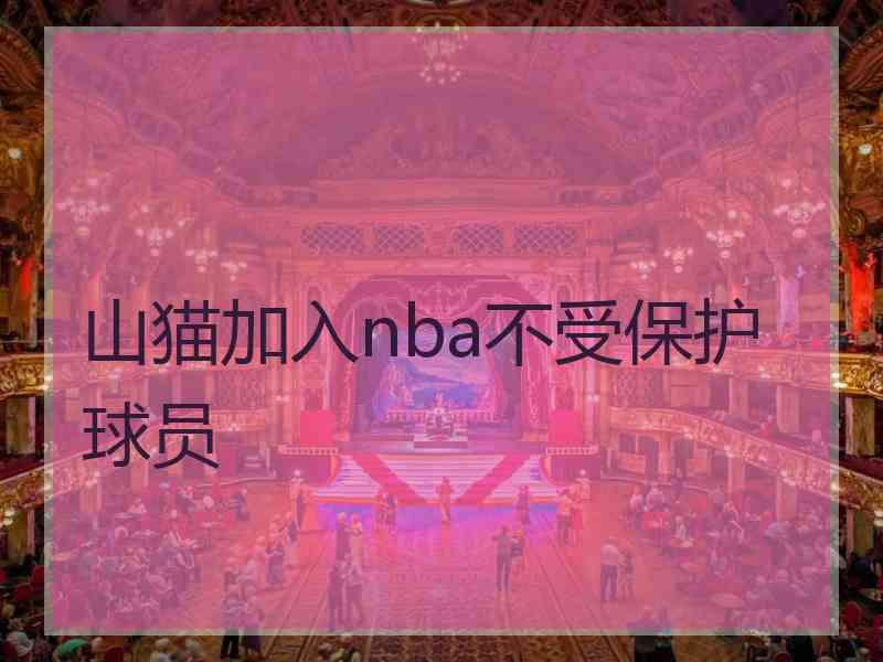 山猫加入nba不受保护球员