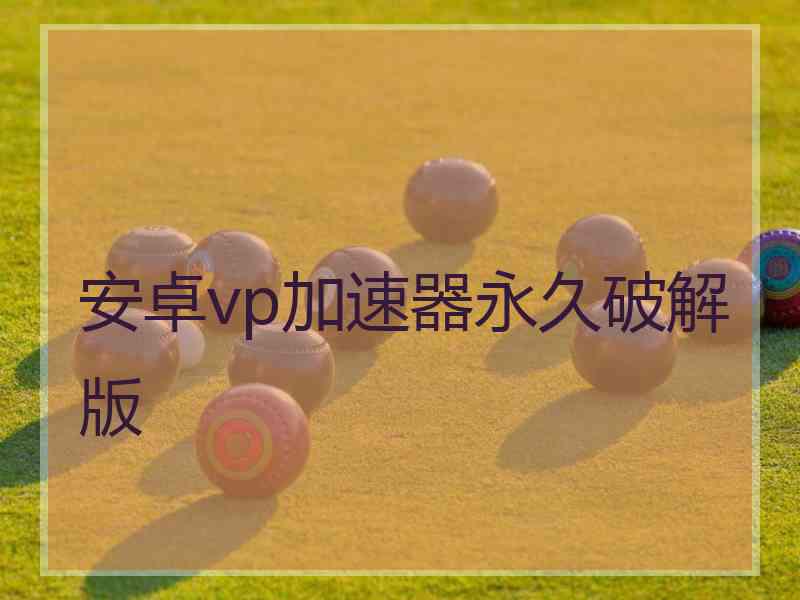 安卓vp加速器永久破解版