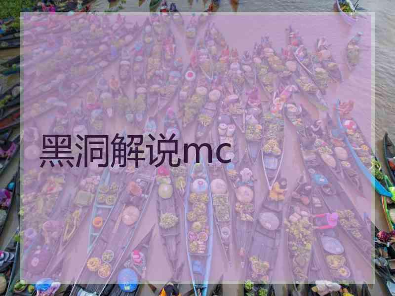 黑洞解说mc