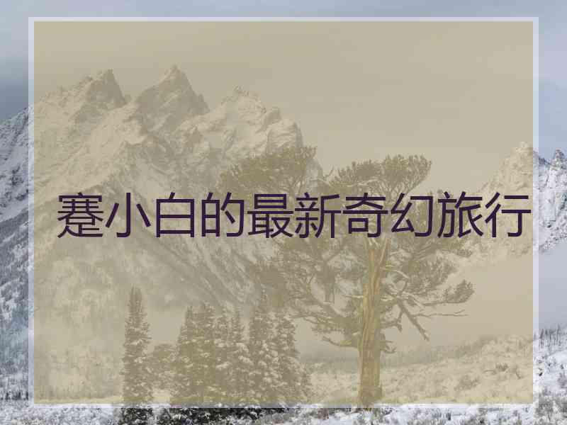 蹇小白的最新奇幻旅行