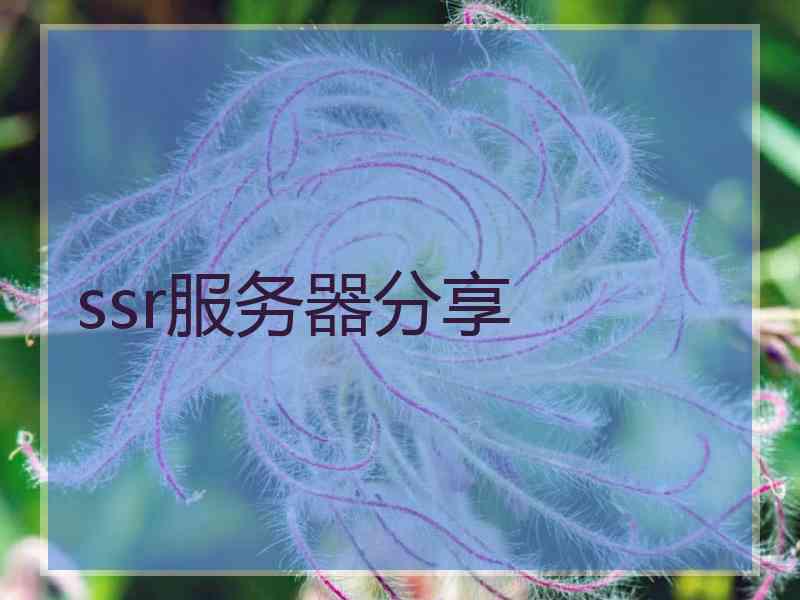 ssr服务器分享