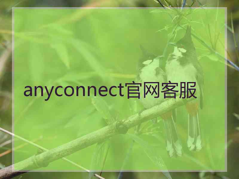 anyconnect官网客服