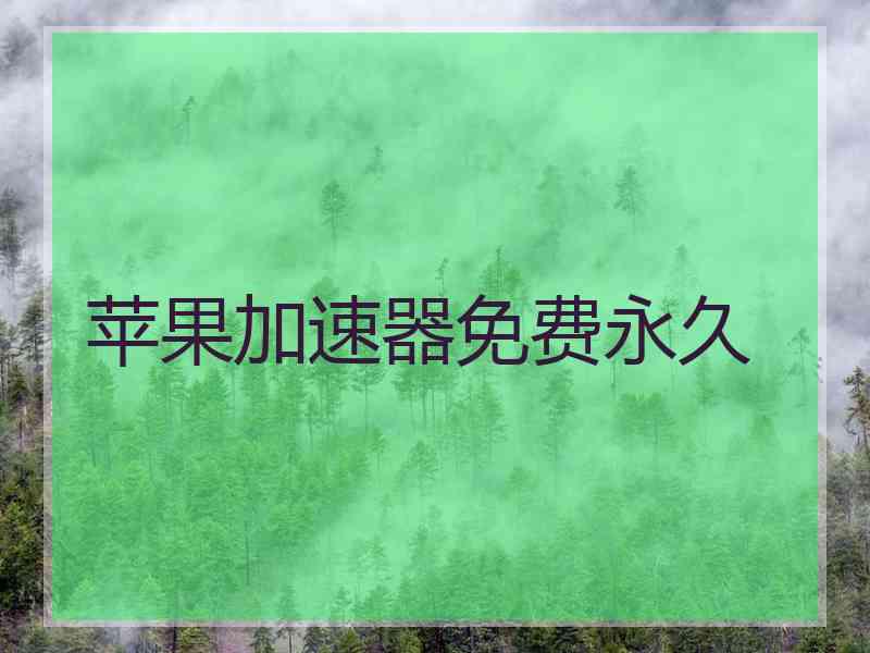 苹果加速器免费永久