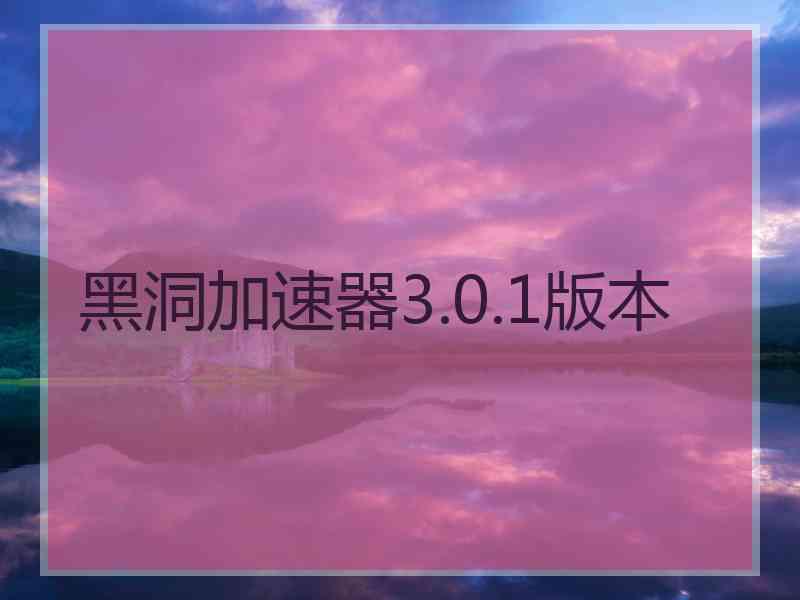 黑洞加速器3.0.1版本