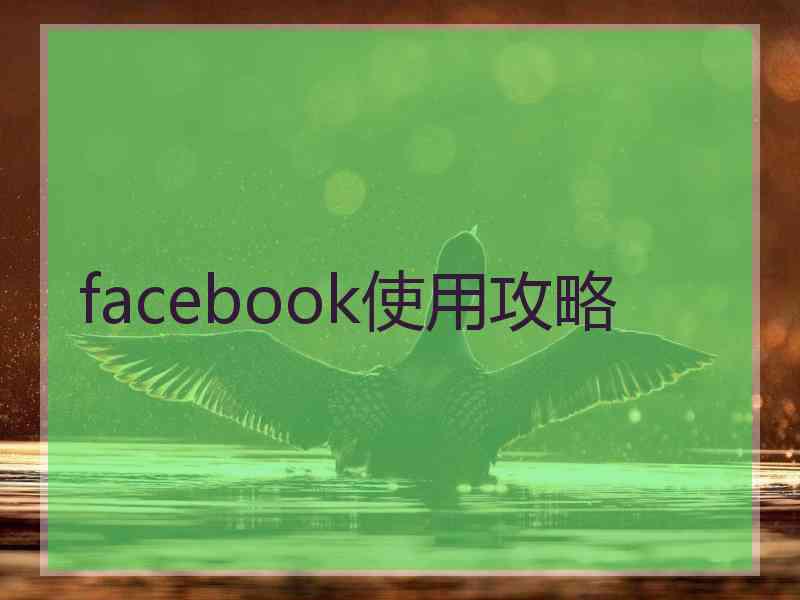 facebook使用攻略