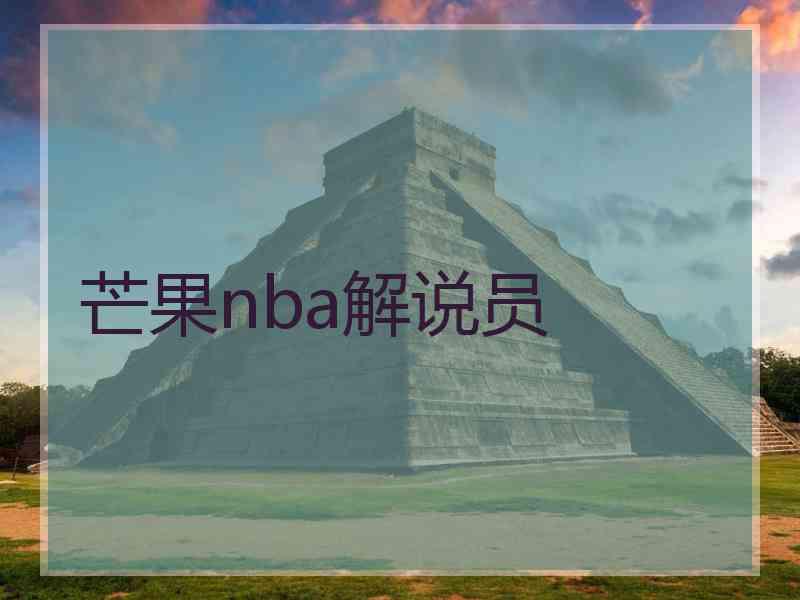 芒果nba解说员