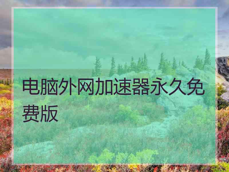 电脑外网加速器永久免费版