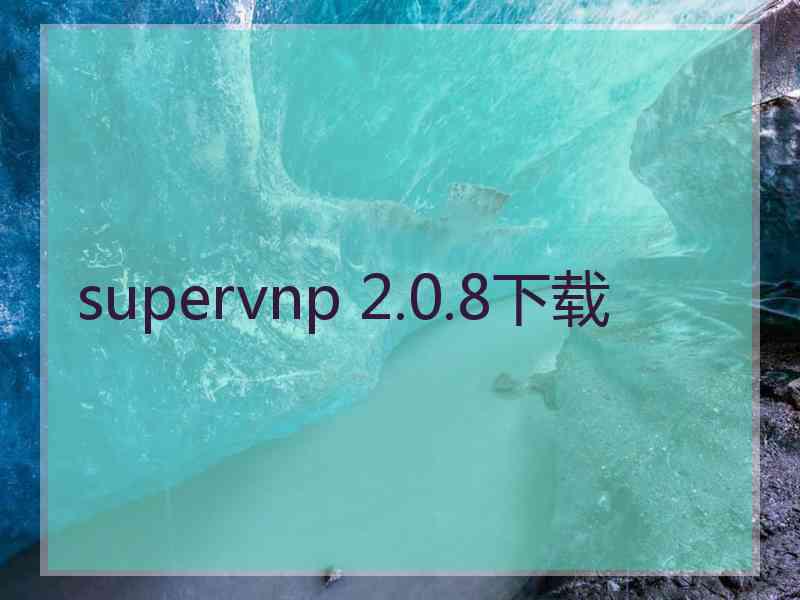 supervnp 2.0.8下载