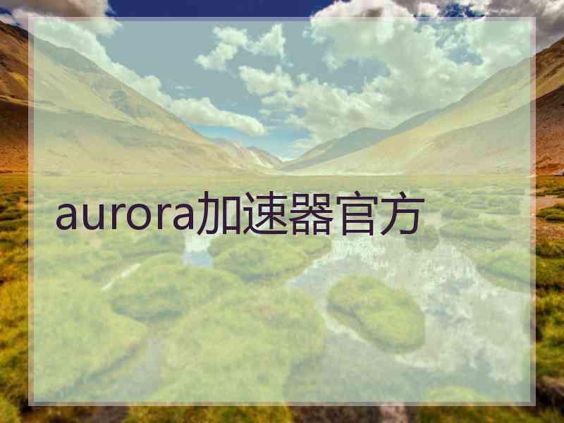 aurora加速器官方