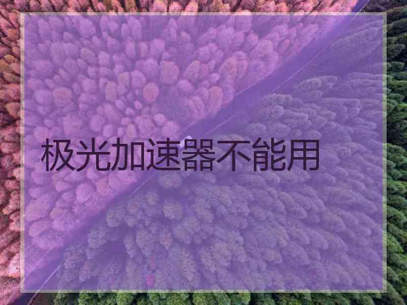 极光加速器不能用