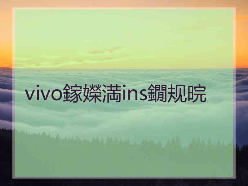 vivo鎵嬫満ins鐗规晥