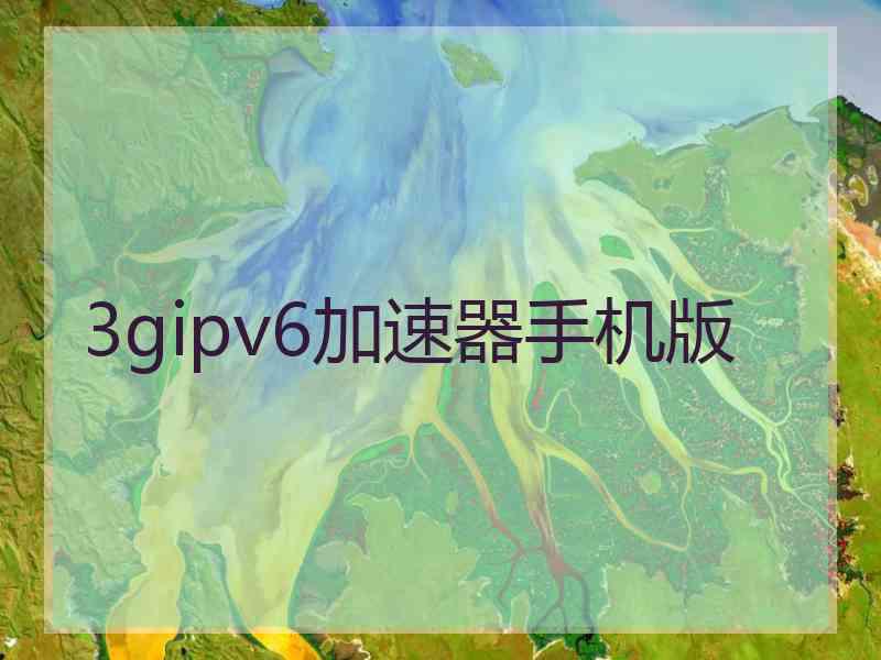 3gipv6加速器手机版