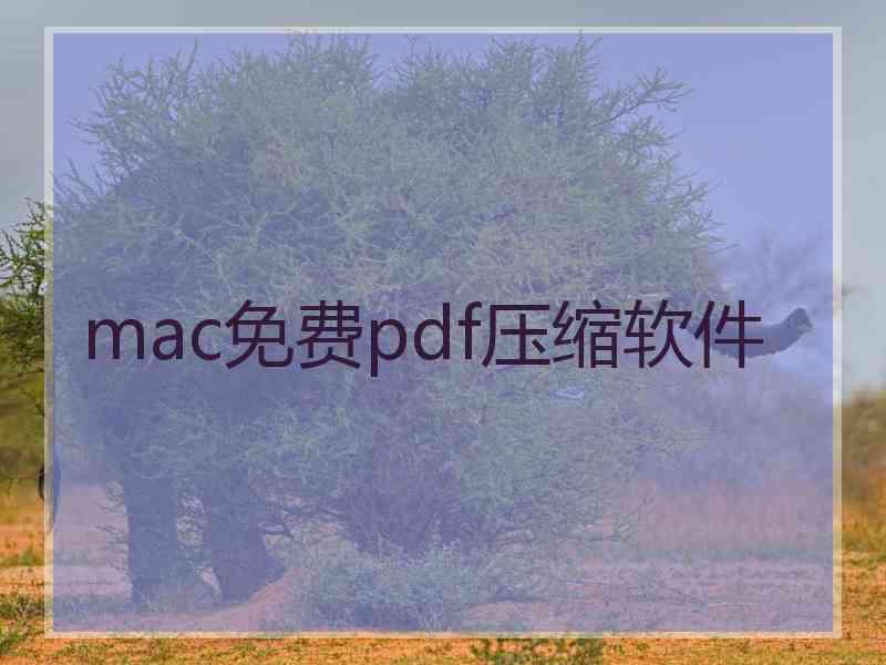 mac免费pdf压缩软件