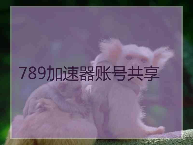 789加速器账号共享