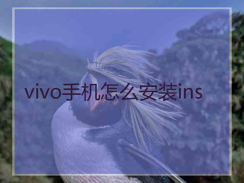 vivo手机怎么安装ins