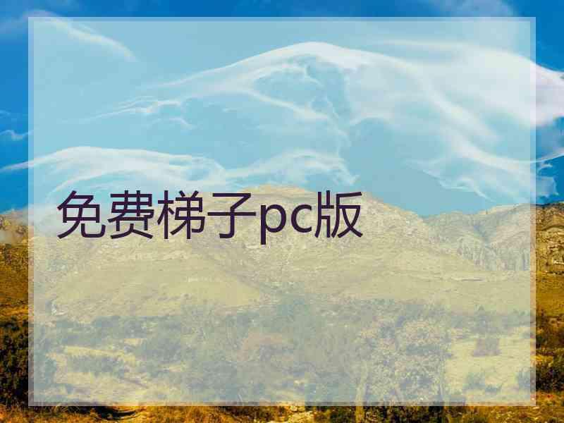 免费梯子pc版