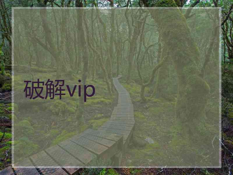 破解vip