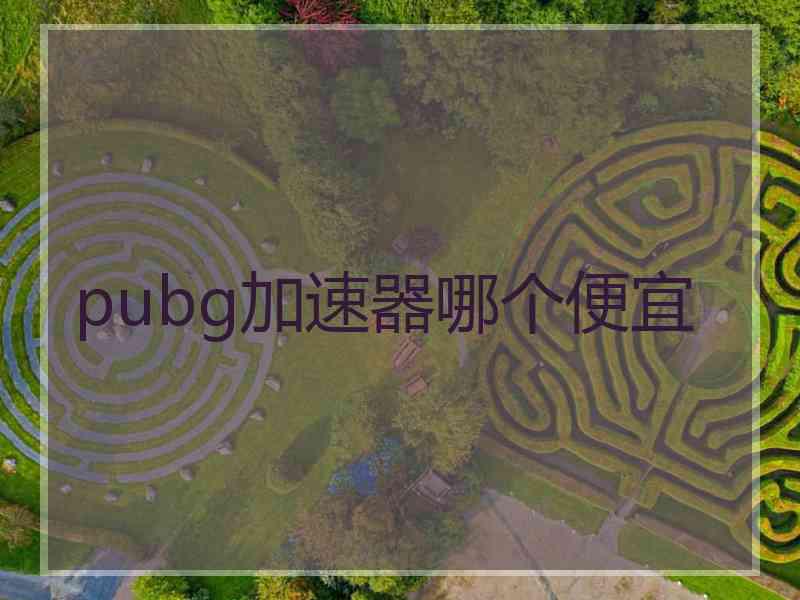 pubg加速器哪个便宜