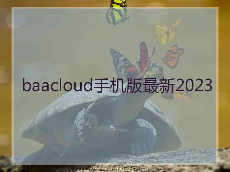 baacloud手机版最新2023